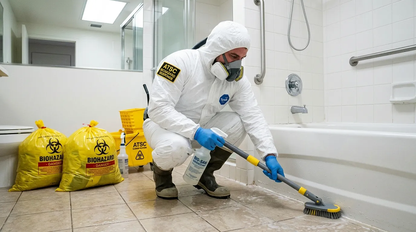 Decontamination equipment deployed for Blood Cleanup in Manorville